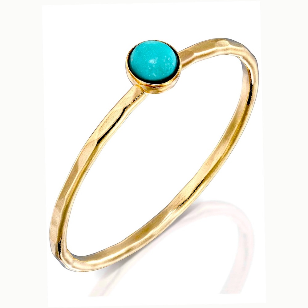 East Village Woman’s Gold And Turquoise Ring